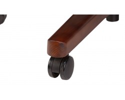 Кресло руководителя Бюрократ _DUKE белый кожа крестовина металл/дерево-foto9