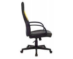 Кресло игровое Zombie RUNNER черный/желтый эко.кожа крестовина пластик-foto3