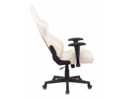 Кресло игровое Zombie VIKING X Fabric белый/зеленый с подголов. крестовина пластик-foto10