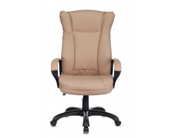 Кресло руководителя Бюрократ CH-879N бежевый Or-14 эко.кожа крестовина пластик-foto2