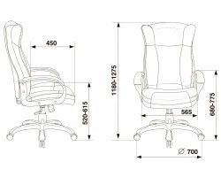 Кресло руководителя Бюрократ CH-879N бежевый Or-14 эко.кожа крестовина пластик-foto5