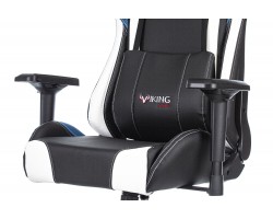 Кресло игровое Zombie VIKING TANK черный/синий/белый эко.кожа с подголов. крестовина металл-foto8