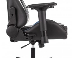 Кресло игровое Zombie VIKING TANK черный/синий/белый эко.кожа с подголов. крестовина металл-foto10