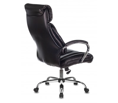 Кресло руководителя Бюрократ T-9904NSL черный Leather Venge Black эко.кожа крестовина металл хром Кресло руководителя Бюрократ T-9904NSL черный Leather Venge Black эко.кожа крестовина металл хром