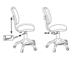 Кресло детское Бюрократ CH-204-F зеленый кактусы крестовина пластик подст.для ног-foto6