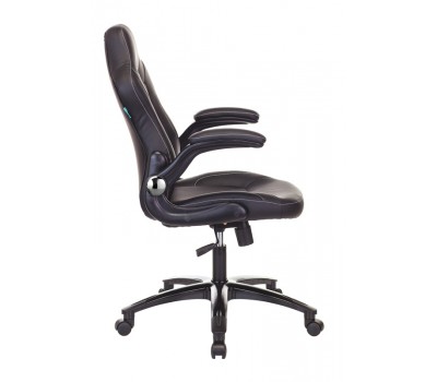 Кресло игровое Zombie VIKING-1N черный эко.кожа крестовина пластик