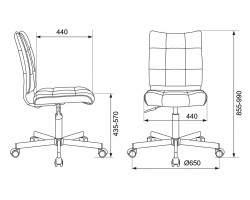 Кресло Бюрократ CH-330M темно-синий Light-27 крестовина металл хром-foto5