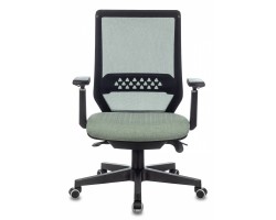 Кресло руководителя Бюрократ EXPERT черный TW-01 сиденье зеленый 38-407 сетка/ткань с подголов. крестовина пластик-foto6