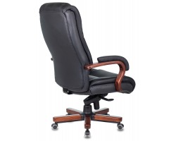 Кресло руководителя Бюрократ T-9925WALNUT черный кожа крестовина металл/дерево-foto4