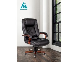 Кресло руководителя Бюрократ T-9925WALNUT черный кожа крестовина металл/дерево-foto7