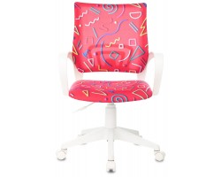 Кресло детское Бюрократ KD-W4 малиновый Sticks 05 крестовина пластик белый пластик белый-foto2