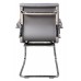 Кресло Бюрократ CH-993-Low-V серый эко.кожа низк.спин. полозья металл хром