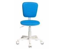 Кресло детское Бюрократ CH-W204NX голубой TW-55 крестовина пластик пластик белый-foto2