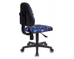 Кресло детское Бюрократ KD-4 синий динозаврики крестовина пластик-foto4