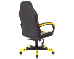 Кресло игровое Zombie GAME 17 черный/желтый текстиль/эко.кожа крестовина пластик-foto4