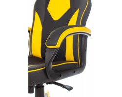 Кресло игровое Zombie GAME 17 черный/желтый текстиль/эко.кожа крестовина пластик-foto7