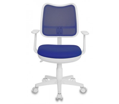 Кресло детское Бюрократ Ch-W797 синий сиденье синий TW-10 сетка/ткань крестовина пластик пластик белый
