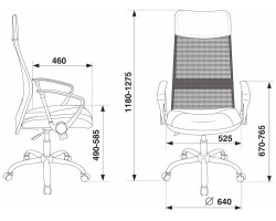 Кресло руководителя Бюрократ CH-600SL черный эко.кожа/сетка крестовина металл хром-foto5