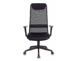 Кресло руководителя Бюрократ KB-8N черный TW-01 TW-11 сетка/ткань с подголов. крестовина пластик-foto2