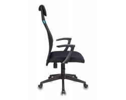 Кресло руководителя Бюрократ KB-8N черный TW-01 TW-11 сетка/ткань с подголов. крестовина пластик-foto3