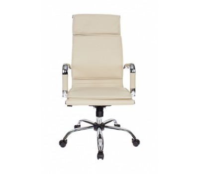Кресло руководителя Бюрократ Ch-993 слоновая кость эко.кожа крестовина металл хром