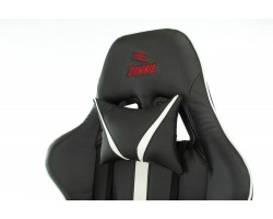 Кресло игровое Zombie A4 черный/белый эко.кожа с подголов. крестовина пластик-foto8