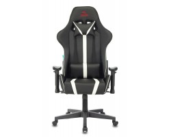 Кресло игровое Zombie A4 черный/белый эко.кожа с подголов. крестовина пластик-foto2