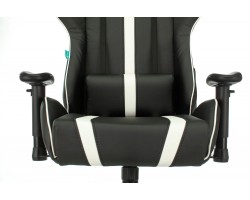 Кресло игровое Zombie A4 черный/белый эко.кожа с подголов. крестовина пластик-foto6