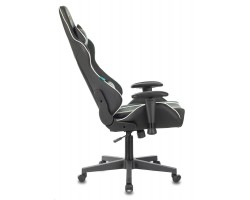 Кресло игровое Zombie A4 черный/белый эко.кожа с подголов. крестовина пластик-foto5