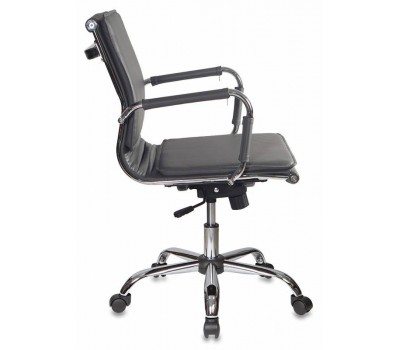 Кресло руководителя Бюрократ CH-993-Low серый эко.кожа низк.спин. крестовина металл хром