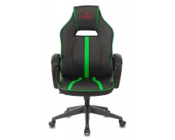 Кресло игровое Zombie A3 черный/зеленый эко.кожа крестовина пластик-foto2