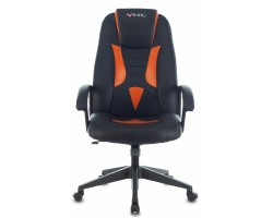 Кресло игровое Zombie VIKING-8 черный/оранжевый эко.кожа крестовина пластик-foto2