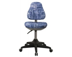 Кресло детское Бюрократ KD-2 синий джинса 50-31 крестовина пластик-foto3