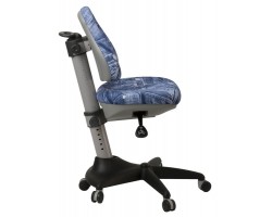 Кресло детское Бюрократ KD-2 синий джинса 50-31 крестовина пластик-foto2