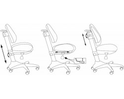 Кресло детское Бюрократ KD-2 синий джинса 50-31 крестовина пластик-foto6
