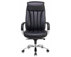 Кресло руководителя Бюрократ T-9922SL черный кожа крестовина металл хром-foto3