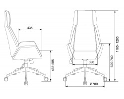 Кресло руководителя Бюрократ _OPTIMUM черный эко.кожа крестовина алюминий пластик белый-foto6