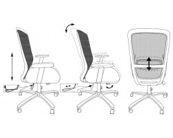 Кресло Бюрократ CH-899SL черный TW-01 сиденье черный TW-11 сетка/ткань крестовина металл хром-foto5