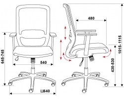 Кресло Бюрократ CH-899SL черный TW-01 сиденье черный TW-11 сетка/ткань крестовина металл хром-foto6