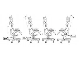 Кресло игровое Zombie VIKING KNIGHT Fabric черный Light-20 с подголов. крестовина металл-foto18