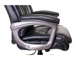 Кресло руководителя Бюрократ T-9914 черный рец.кожа/кожзам крестовина пластик пластик серебро-foto5