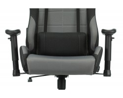 Кресло игровое Zombie 771N серый/черный с подголов. крестовина металл черный-foto6