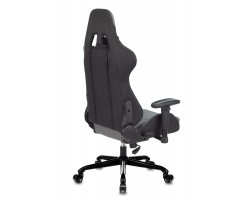 Кресло игровое Zombie 771N серый/черный с подголов. крестовина металл черный-foto4