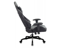 Кресло игровое Zombie 771N серый/черный с подголов. крестовина металл черный-foto5