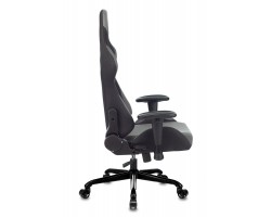 Кресло игровое Zombie 771N серый/черный с подголов. крестовина металл черный-foto13