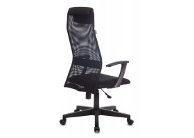 Кресло руководителя Бюрократ KB-8 черный TW-01 TW-11 сетка/ткань с подголов. крестовина пластик-foto4