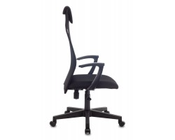 Кресло руководителя Бюрократ KB-8 черный TW-01 TW-11 сетка/ткань с подголов. крестовина пластик-foto3