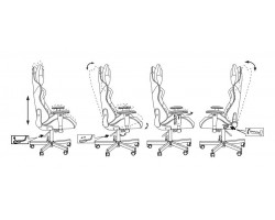 Кресло игровое Zombie VIKING KNIGHT Fabric песочный Light-21 с подголов. крестовина металл-foto20