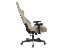 Кресло игровое Zombie VIKING KNIGHT Fabric песочный Light-21 с подголов. крестовина металл-foto18