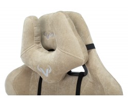 Кресло игровое Zombie VIKING KNIGHT Fabric песочный Light-21 с подголов. крестовина металл-foto11